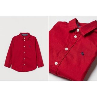 Áo somi đỏ HM H&M_hàng chính hãng authentic