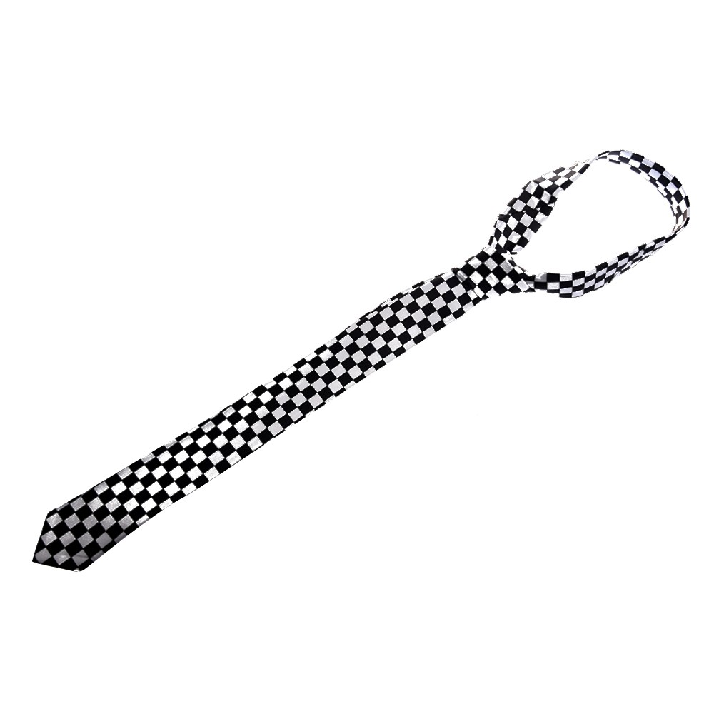 Cà Vạt Caro Trắng Đen Thời Trang Lịch Lãm Cho Nam