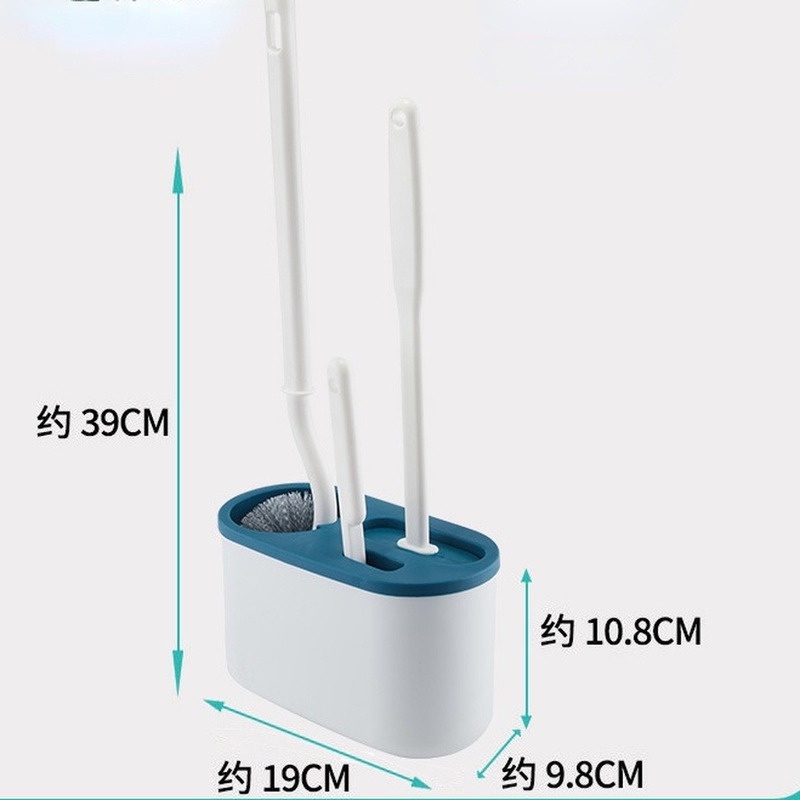 Trong khoBàn Chải Vệ Sinh Toilet Cán  Tường Bằng Silicone Tiện Lợi Dài 360 Độ° Set 3 Bàn Chải Silicone Dùng Vệ Sinh Nhà Tắm Tiện Dụng Silicon Cán Dài