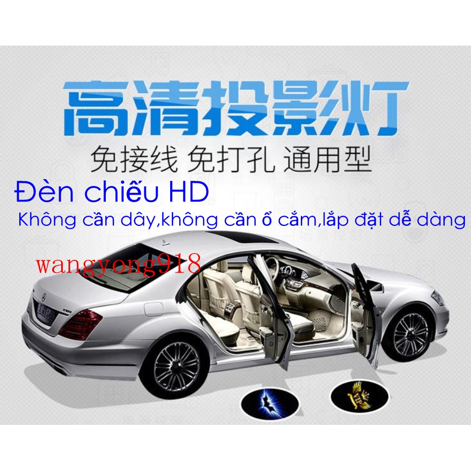 Đèn led cảnh báo mở cửa xe có logo ô tô