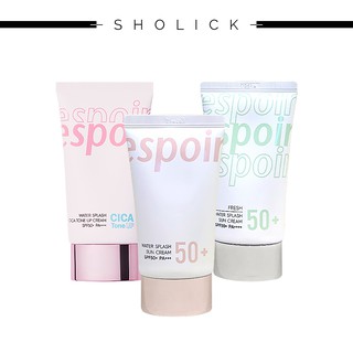 [Hàng mới về] Kem chống nắng nâng tone da ESPOIR Water Splash Cica Tone up & Sun cream SPF50+ PA+ 60ml