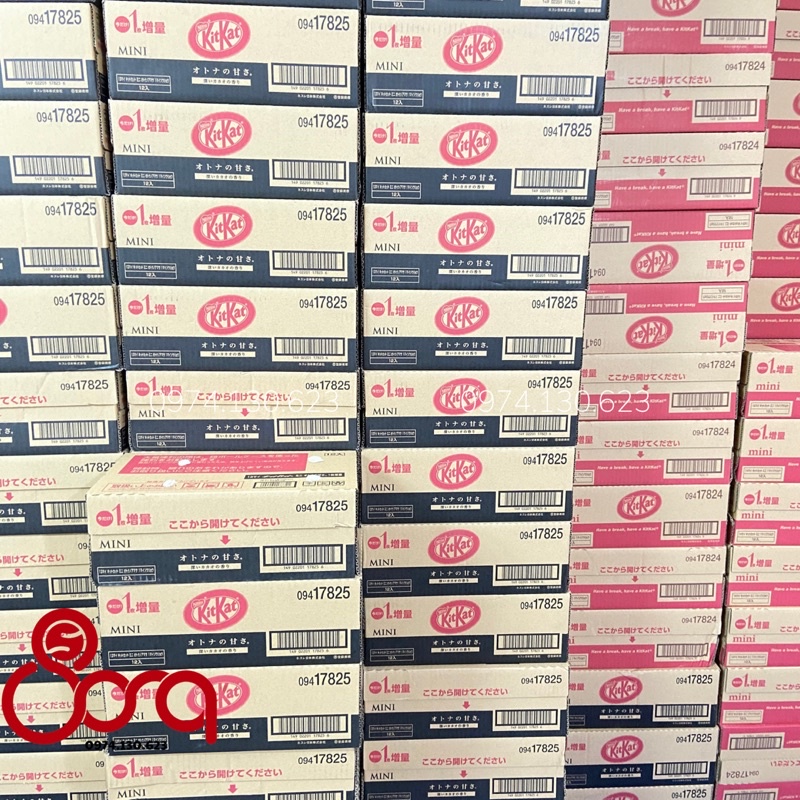Bánh Kitkat Nestle Mini Nhật Bản các vị gói 14 thanh (date 09/2022)