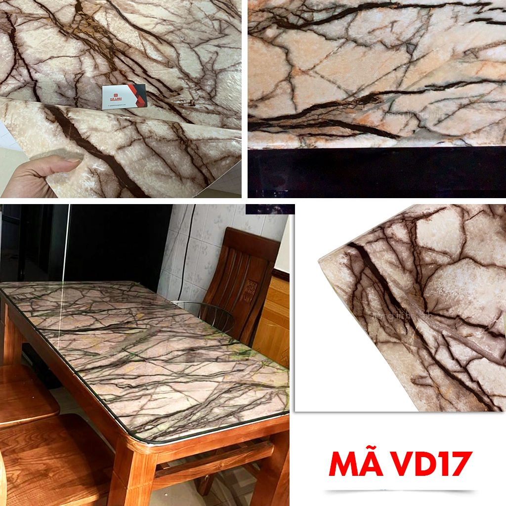 Giấy dán bếp vân đá chống dầu mỡ dán bàn tủ tường nhiều mẫu hoa văn đẹp giá rẻ