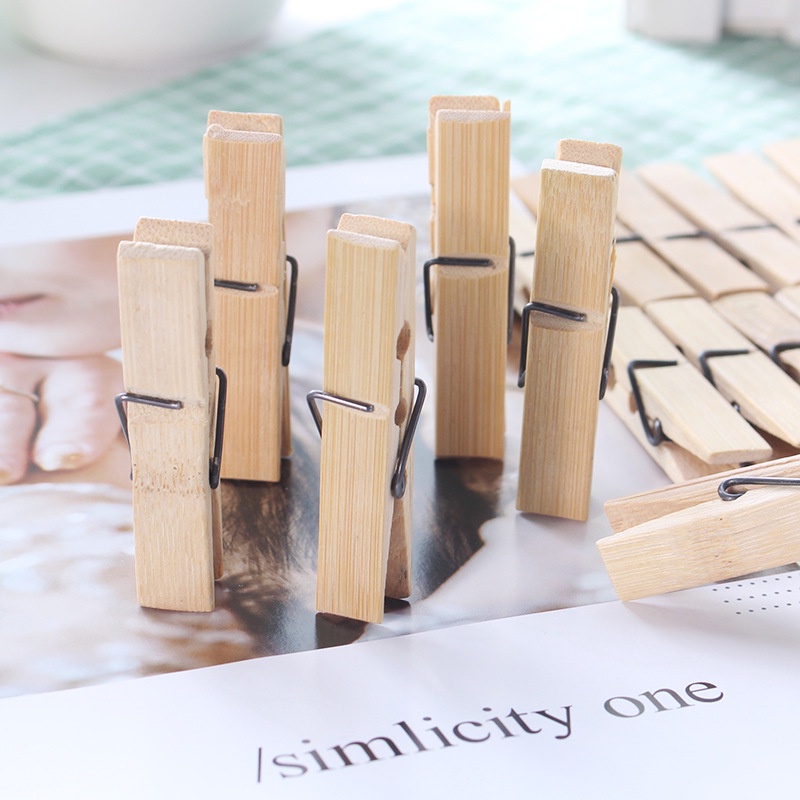 Sét 20 Kẹp gỗ kẹp quần áo 6x1,2cm