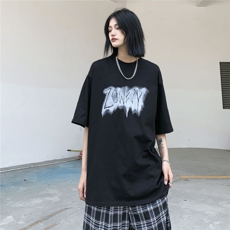 Áo thun tay lỡ nam nữ, áo phông unisex form rộng chất cotton mát mịn thấm hút mồ hôi in hình trái đất lỡ | BigBuy360 - bigbuy360.vn