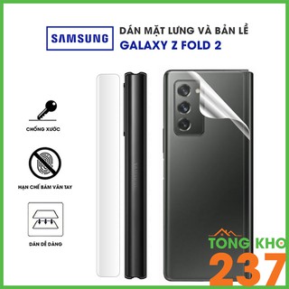 Dán mặt lưng và bản lề Samsung Galaxy Z Fold 2 PPF cao cấp dẻo trong suốt – Dán lưng Galaxy Z Fold 2