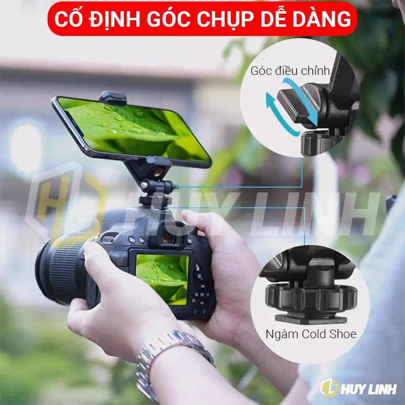 Kẹp giá điện thoại Ulanzi ST06 - Xoay 360 độ rất tiện lợi