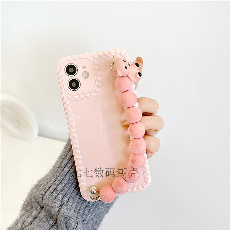 Mới Ốp Điện Thoại Dẻo Họa Tiết Chú Gấu Nhiều Màu Xinh Xắn Cho iPhone 12promax 12 11 x xs 7plus 8plus XR HD0V h75c