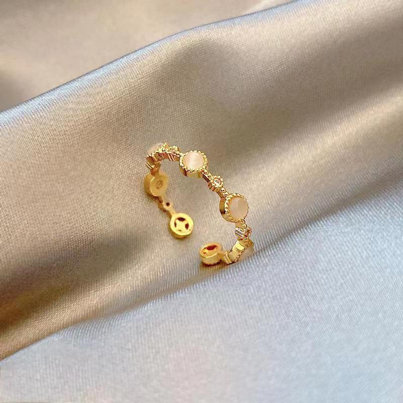 Nhẫn YeYi đính ngọc trai đơn giản phong cách Âu Mỹ thời trang cho nữ