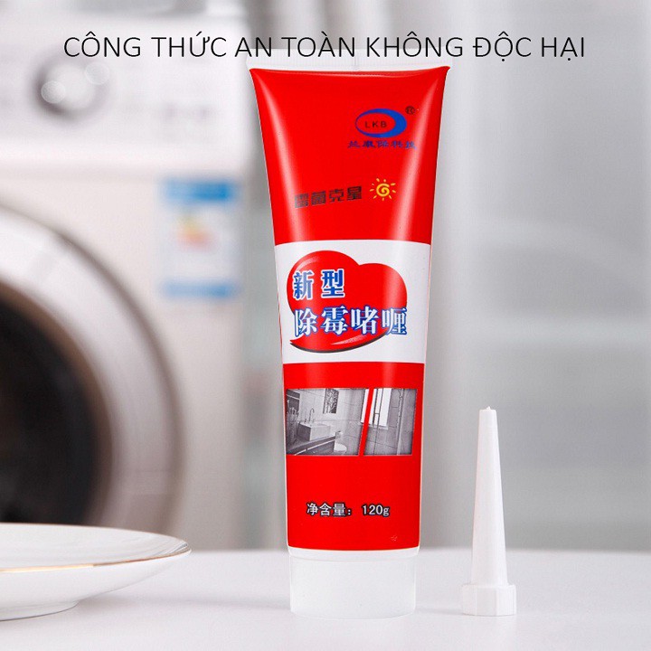 Dung Dịch Gel Tẩy Mốc Gioăng Cao Su, Kẽ Tường - Dung Dịch Gel LKB 120g