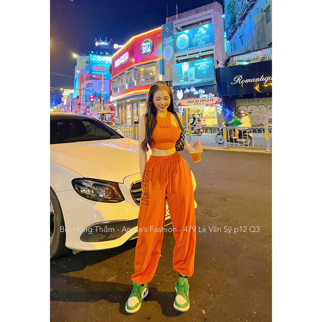 Set thể thao Kish cam đen