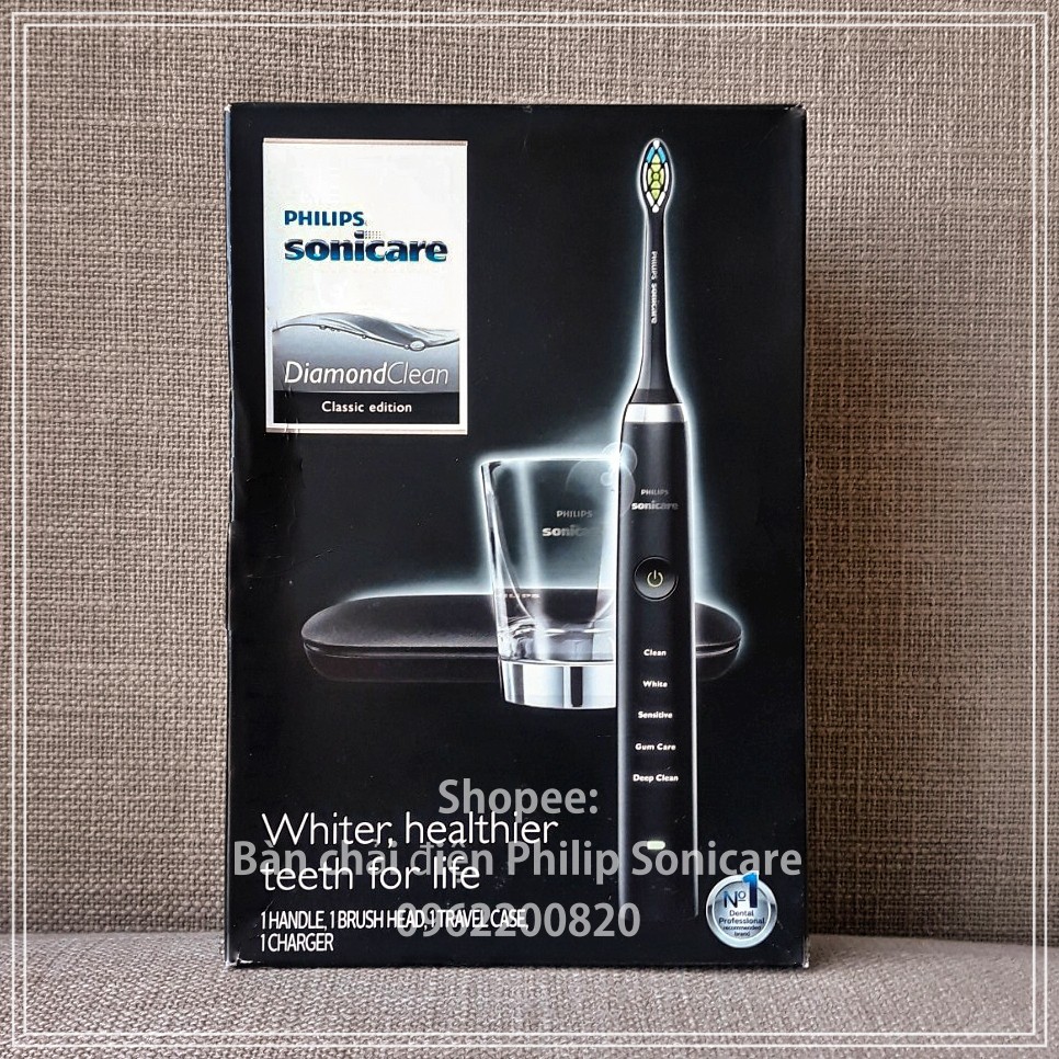 [HẤP DẪN] Bản chải điện Philips Sonicare DiamondClean Classic Edition 5 chế độ chải răng