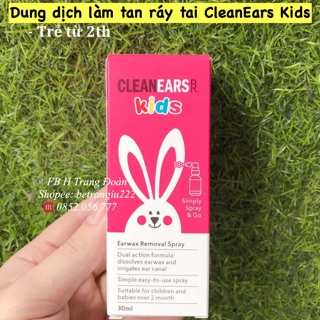 Dung dịch làm tan ráy tai CleanEars Kids 30ml