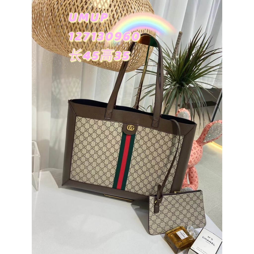 【COD】 Gucci_2 in 1 Túi tote Phụ nữ Túi xách Da PU sang trọng Túi đeo vai Nữ Túi mua sắm lớn