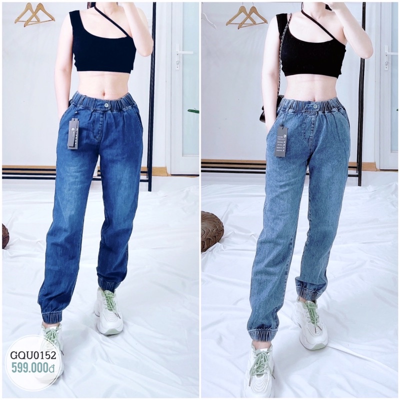 quần jeans bò chun gấu