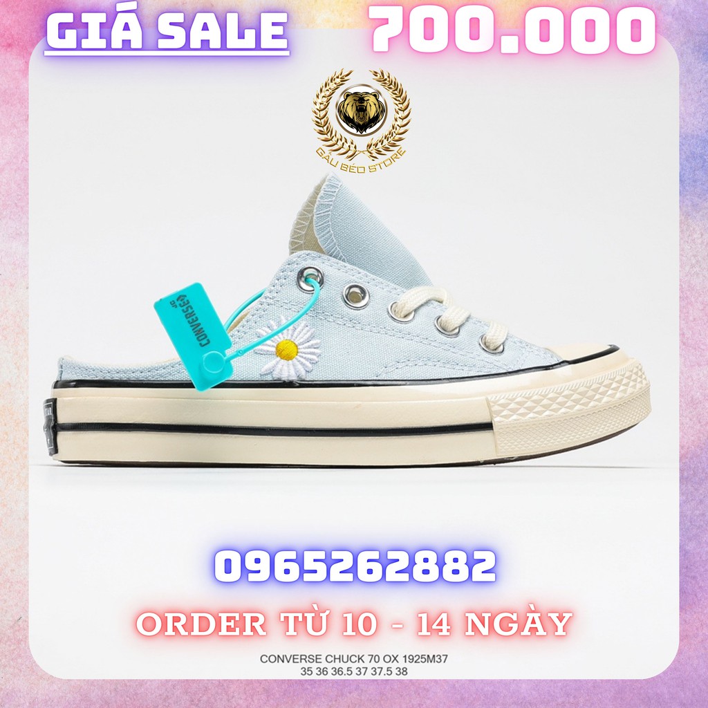 Order 1-2 Tuần + Freeship Giày Outlet Store Sneaker _PEACEMINUSONE x Converse Chuck Taylor All Star Mule"PMO" 1925M371