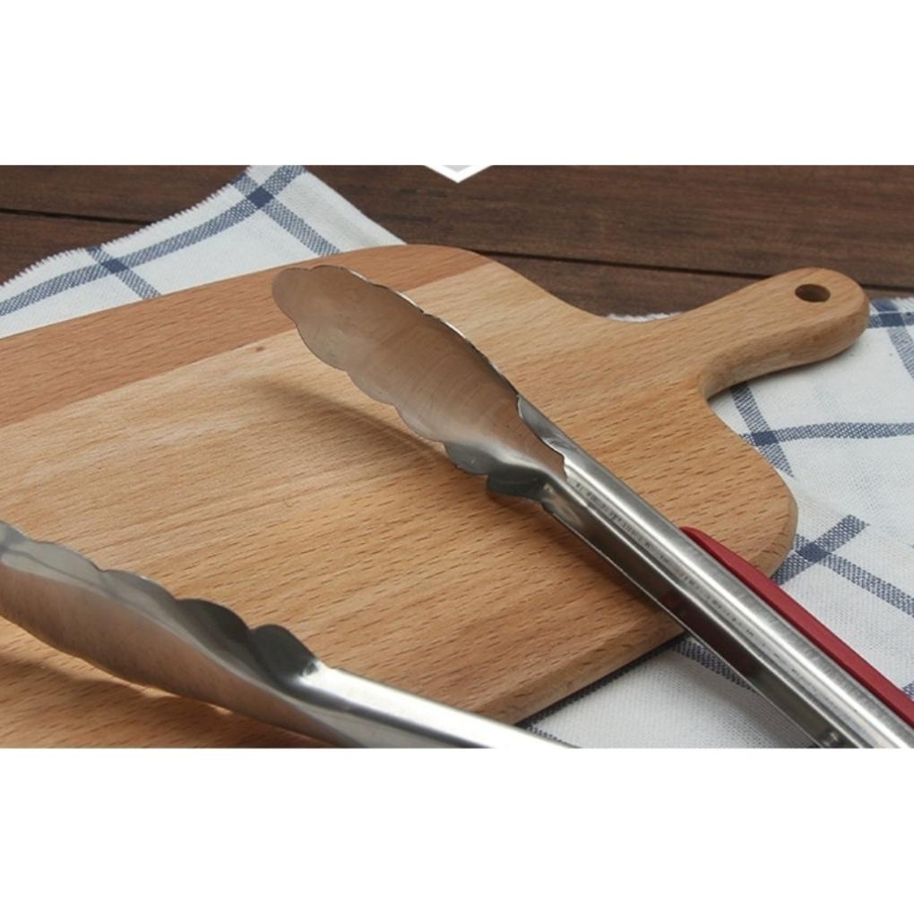 Kẹp gắp bằng inox bọc nhựa tiện lợi