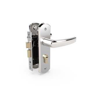 Khóa cửa tay nắm gạt, Huy hoàng, EX 5082, màu bạc 3 chìa, chất hợp kim kẽm tiêu chuẩn