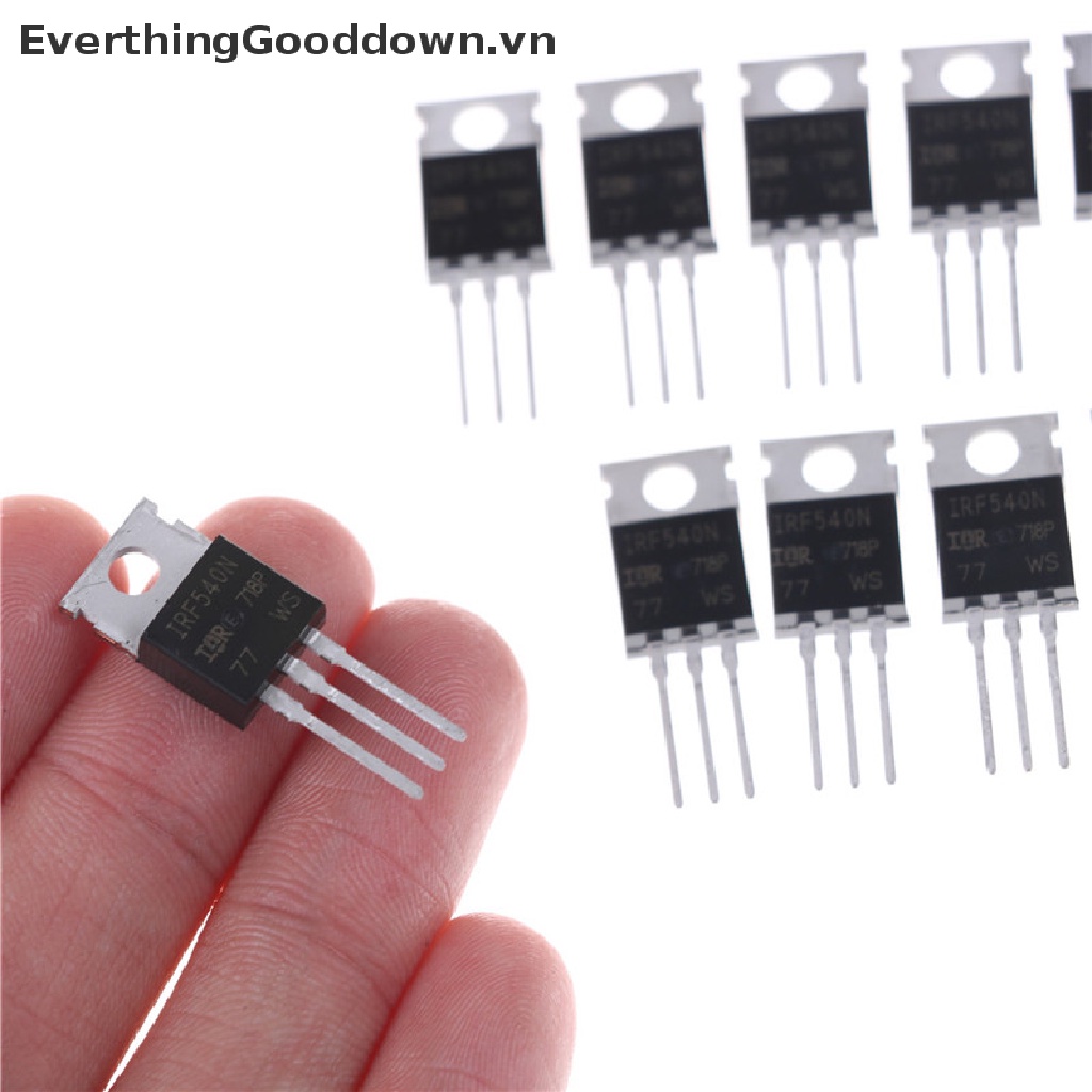 Bộ 10 Linh Kiện Điện Tử IRF540N IRF540 TO-220 N-Channel 33A 100V