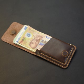 Ví nam da bò mini handmade