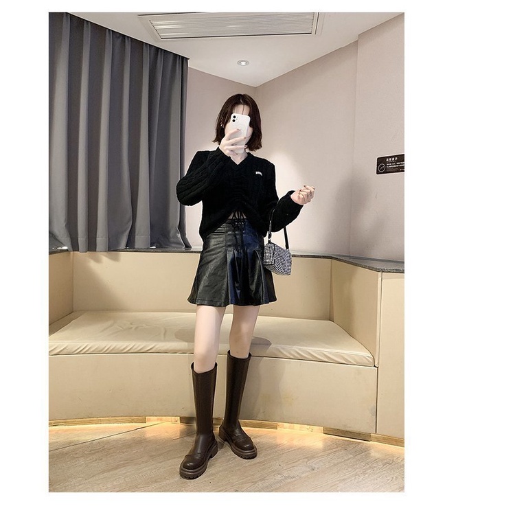 BOOT ĐÙI GỐI KHÓA  SAU ĐẾ ĐINH HÀNG LOẠI 1  FULL BOX QUẢNG CHÂU