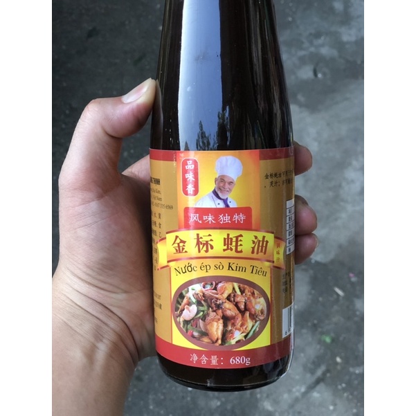 DẦU HÀO - NƯỚC ÉP SÒ KIM TIÊU 680G ( CHAI THỦY TINH] RẤT THƠM MÀ KHÔNG BỊ HÔI KHÉT
