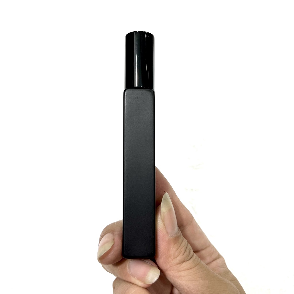 Chai-Lọ Đựng Nước Hoa Trụ Vuông Sơn Đen Dung Tích 10ML