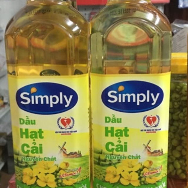 Dầu simply Hạt cải 1L