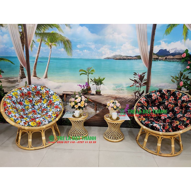 Ghế papasan, ghế lười đọc sách, xem phim thư giãn nệm cao cấp