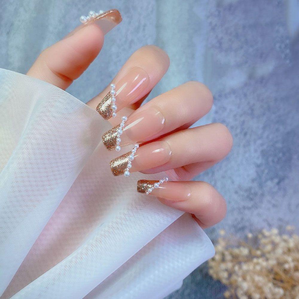 Phụ Kiện Trang Trí Móng Tay Hình Bán Nguyệt Phong Cách Nhật Bản