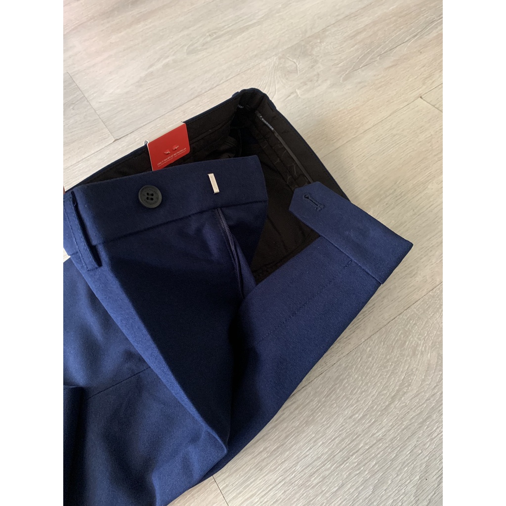 Quần tây Nam Vĩnh Tiến Trơn Màu Dáng Slimfit Vĩnh Tiến Xanh Than