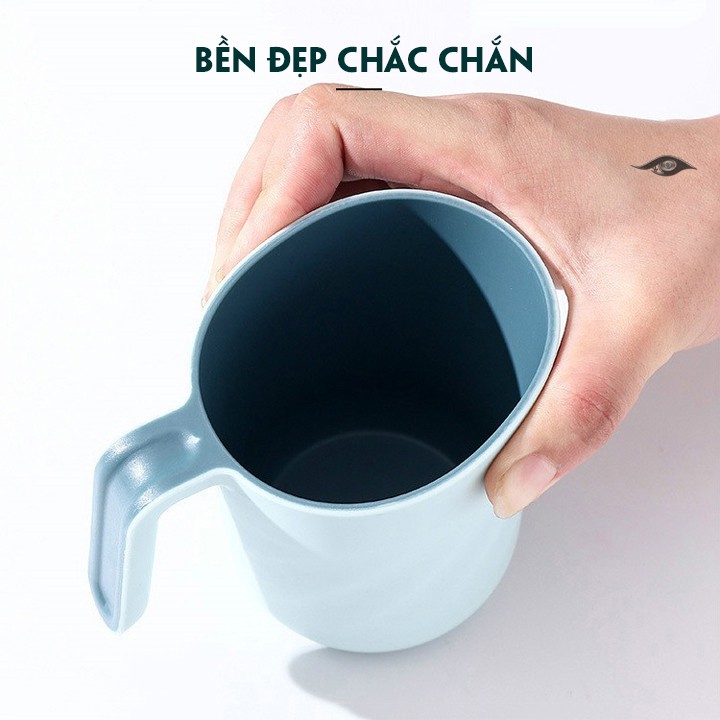 Cốc đánh răng 2 lớp có quai cầm