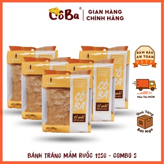 Bánh Tráng Mắm Ruốc Đà Lạt Cô Ba 125g [COMBO 5] Món Ăn Vặt, Ăn kiêng, HEALTHY Cho Giới Trẻ Thơm Ngon Hấp Dẫn CB003