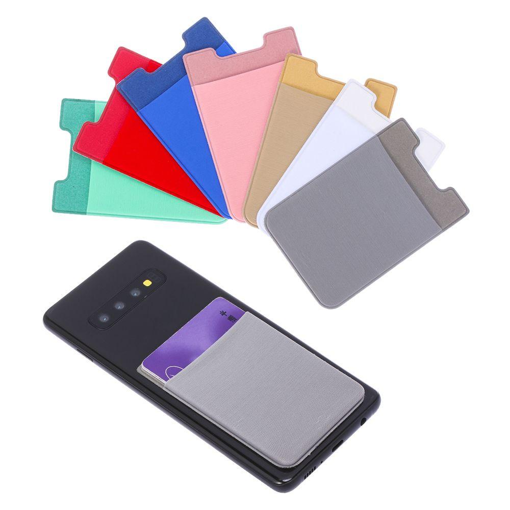 Miếng Dán Nhiều Màu Sắc Co Giãn Để Đựng Thẻ ID Cho Điện Thoại