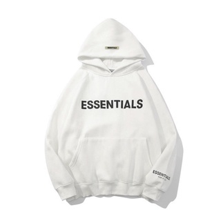 Áo Hoodie Essentials Tang Mác Cao Su,Chất Liệu Nỉ Bông Tàu Siêu Nặng Túi Zip