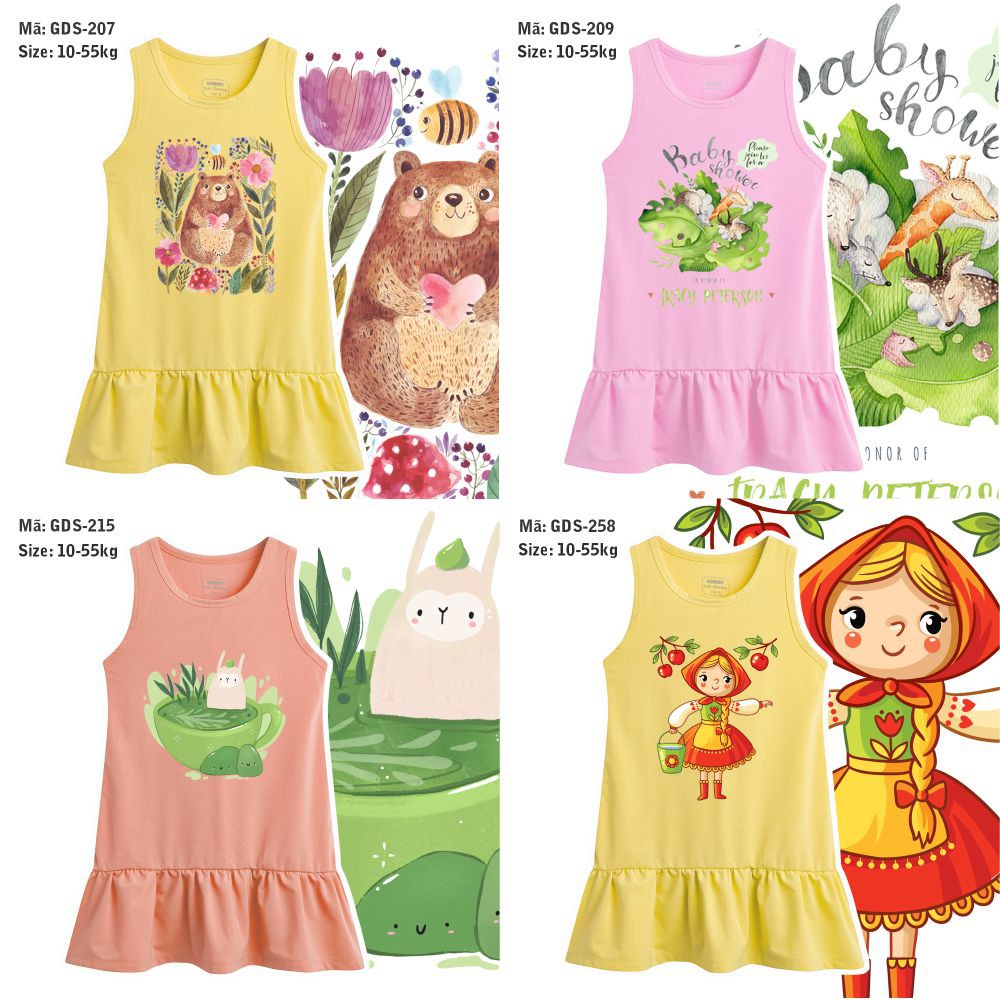 Đầm bé gái GUMMY 10-55kg m