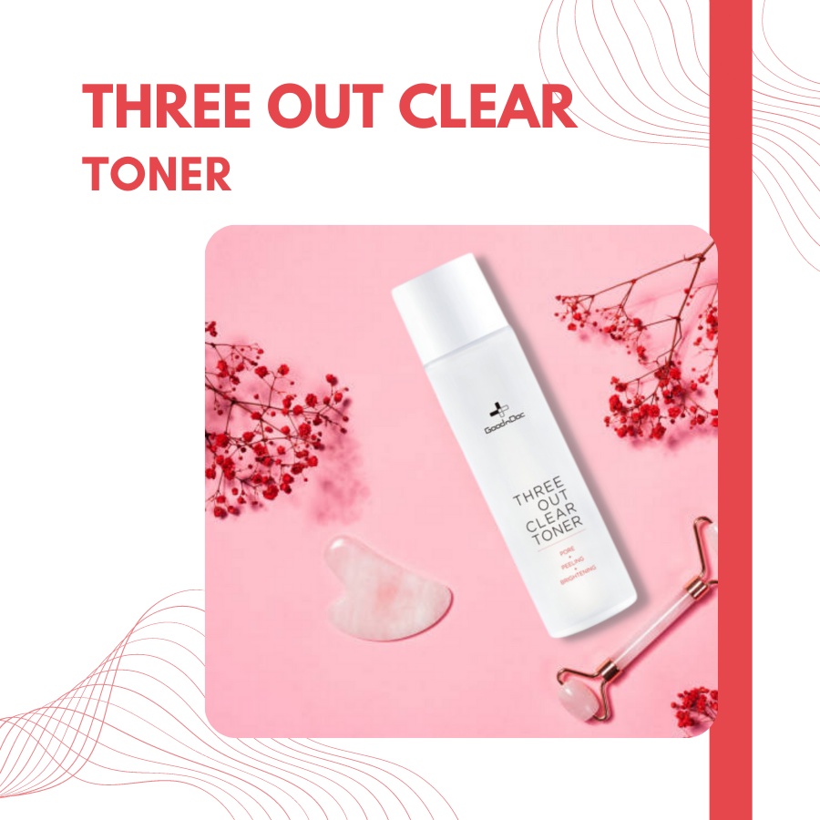 Nước Cân Bằng Da GoodnDoc Three Out Clear Toner 150ml