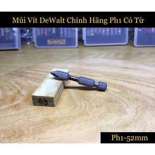 Mũi vít dewalt tem đen chính hãng ph1 52mm có từ