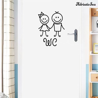 Miếng dán cửa nhà vệ sinh họa tiết hoạt hình độc đáo