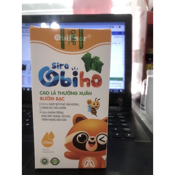 Siro Obiho cao lá Thường Xuân bướm bạc  hỗ trợ tiêu đờm - CN24
