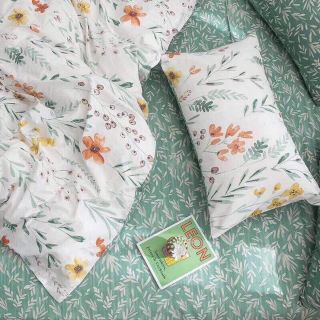 Bộ chăn ga gối hoa nhí cotton 100%