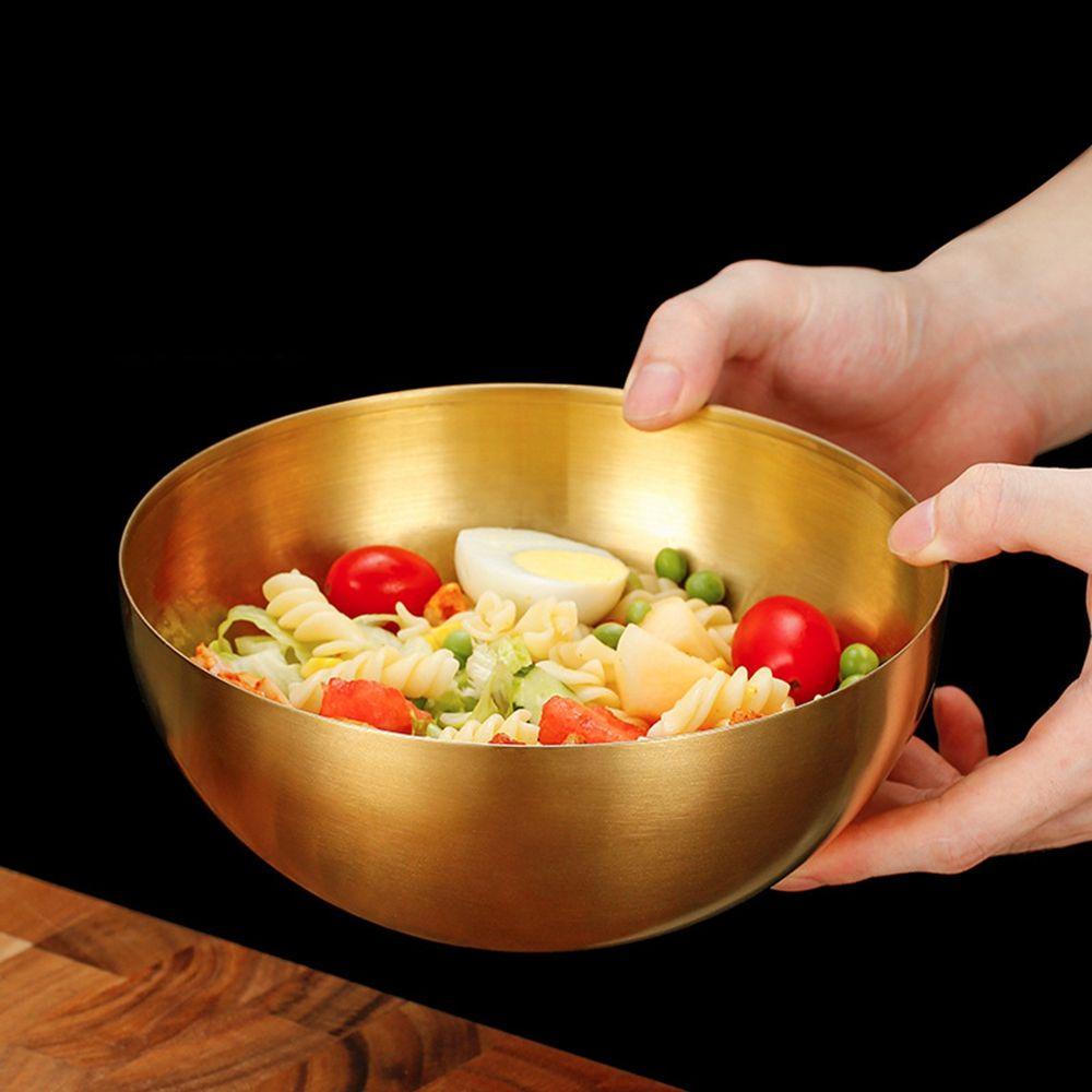 Tô Trộn Salad Bằng Thép Không Gỉ Cách Nhiệt Tiện Dụng|Bộ Dụng Cụ Ăn Uống Tiện Dụng