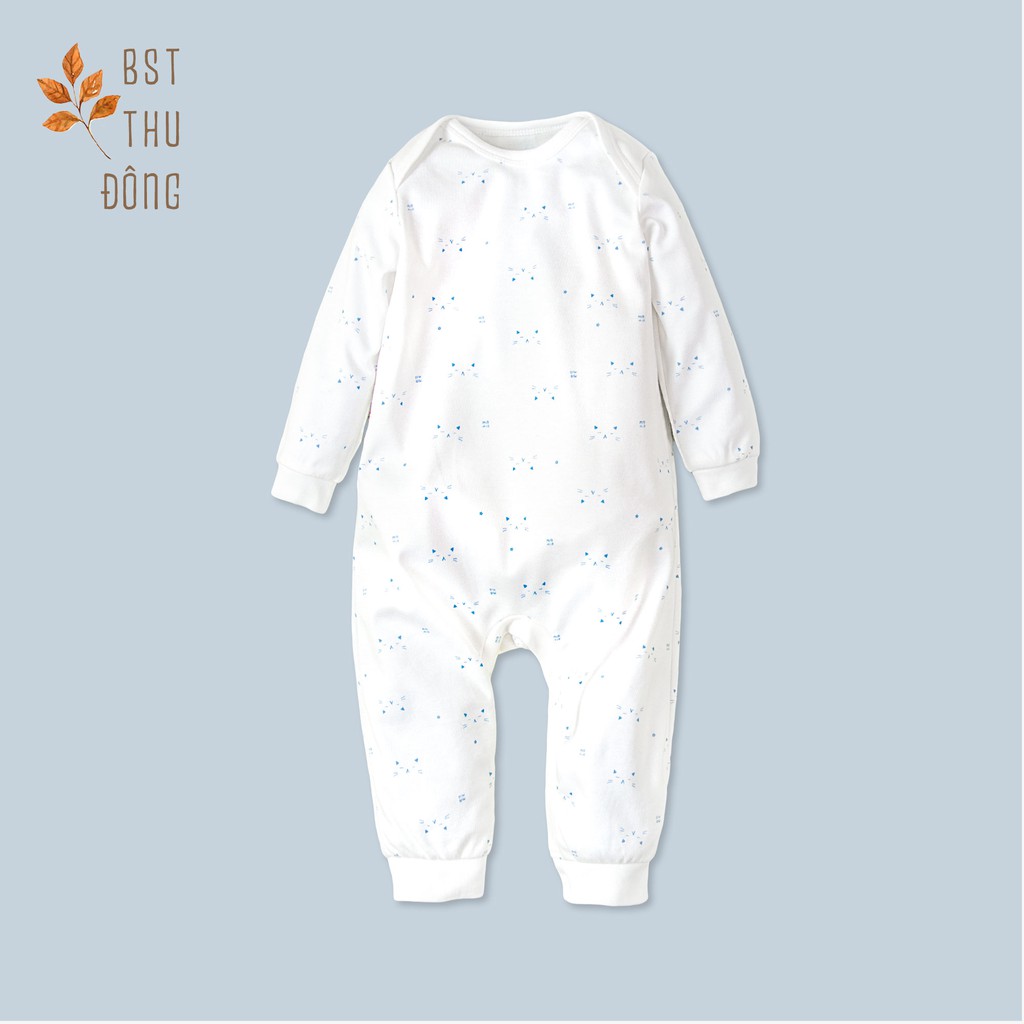 Jumpsuit Tay Dài Thu Đông MIOMIO - Cho Bé Trai, Bé Gái (Từ 3-12 tháng), Vải Interlock Cotton.