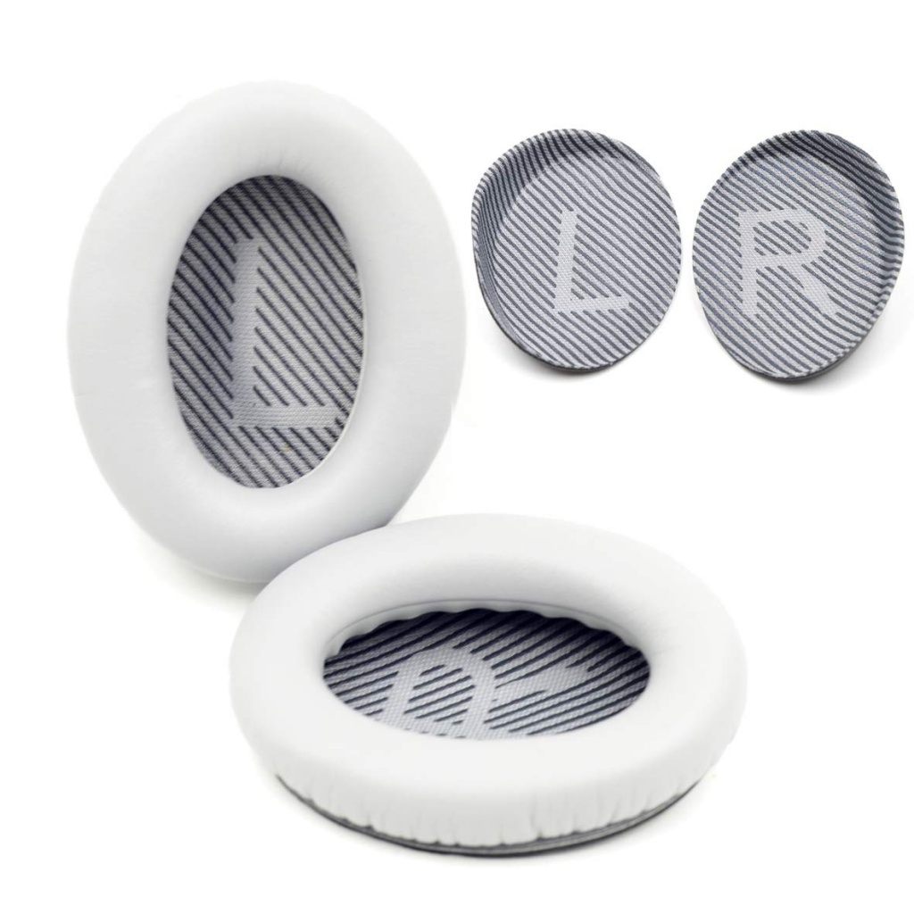Cặp Đệm Tai Nghe Bằng Da Và Xốp Mềm Màu Xanh Dương Thoải Mái Thay Thế Cho Bose QC35 QC35 II