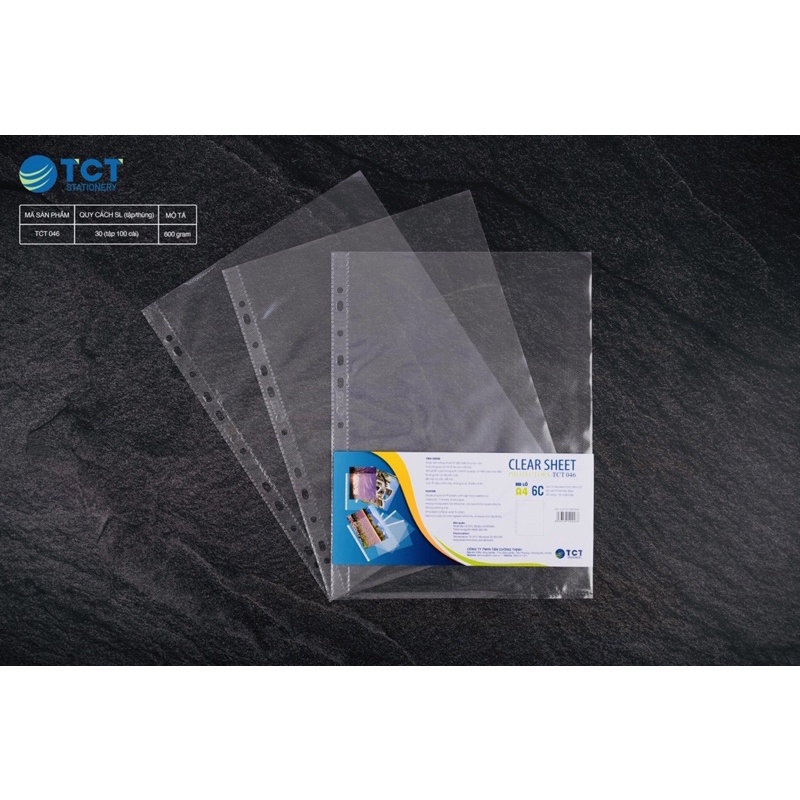 Sơ mi lỗ trung 4C TCT,sơ mi đục lỗ TCT trung