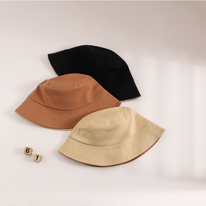 Mũ Tai Bèo Chống Nắng Màu Sắc Đơn Giản Phong Cách Nhật Bản Cho Bé