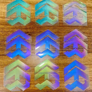 Decal Logo Sticker Patch in áo ủi trực tiếp lên vải hình SWE phản quang