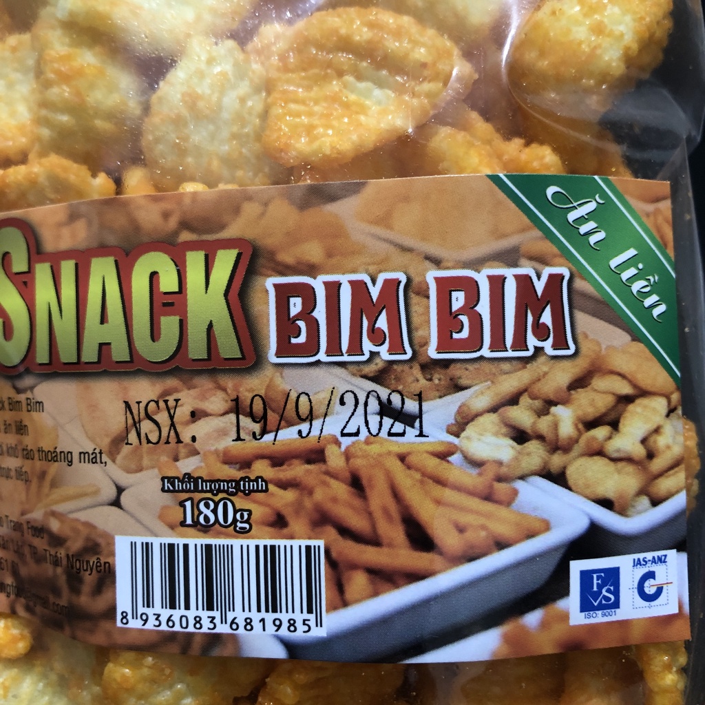 Bim bim Sò Cay Snack Sò cay Sấy Giòn 160g (Giòn ngon - Đậm vị) Ăn Vặt Tuổi Thơ IMINT FOOD