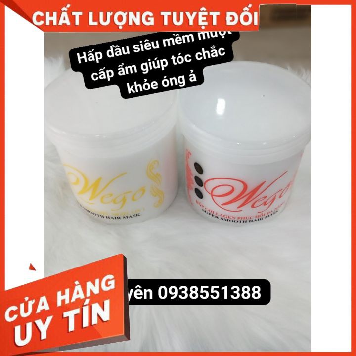 Hấp dầu WEGO 1000ML FREESHIP  cải thiện tóc khô xơ, chẻ ngọn , tóc nát, phục hồi tóc chắc khỏe suôn mượt ,[chính hãng]