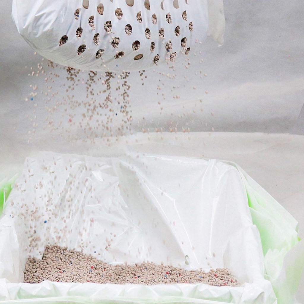 Túi Đựng Rác Dày Dặn Chống Rò Rỉ Có Dây Rút Thay Thế Tiện Dụng Cho Mèo Cưng